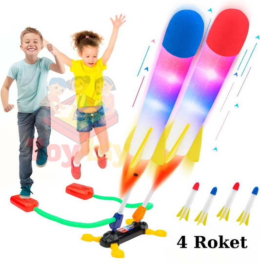 Toybiy Eğlenceli Işıklı Roket Ekstra 2 Roket Hediye